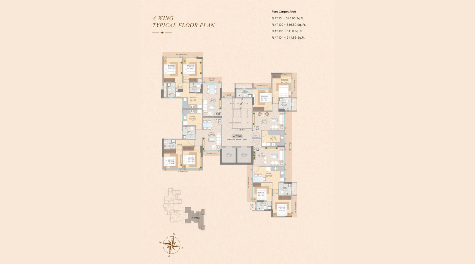 Atharva-Maitri-Enclave-Typical-Floor-Plan-A-Wing